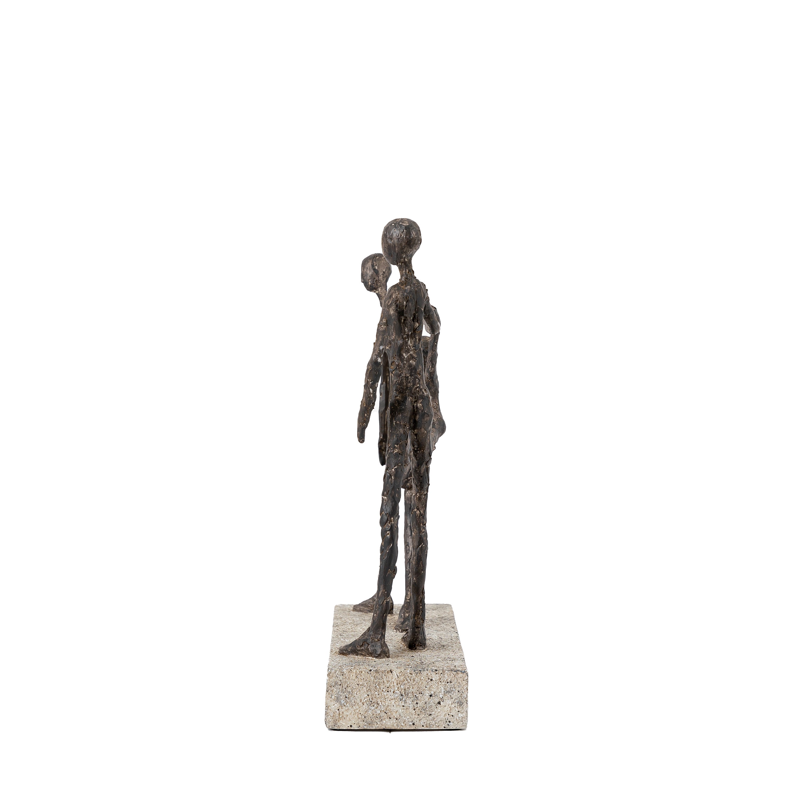 Antique Bronze Family Swing Sculpture